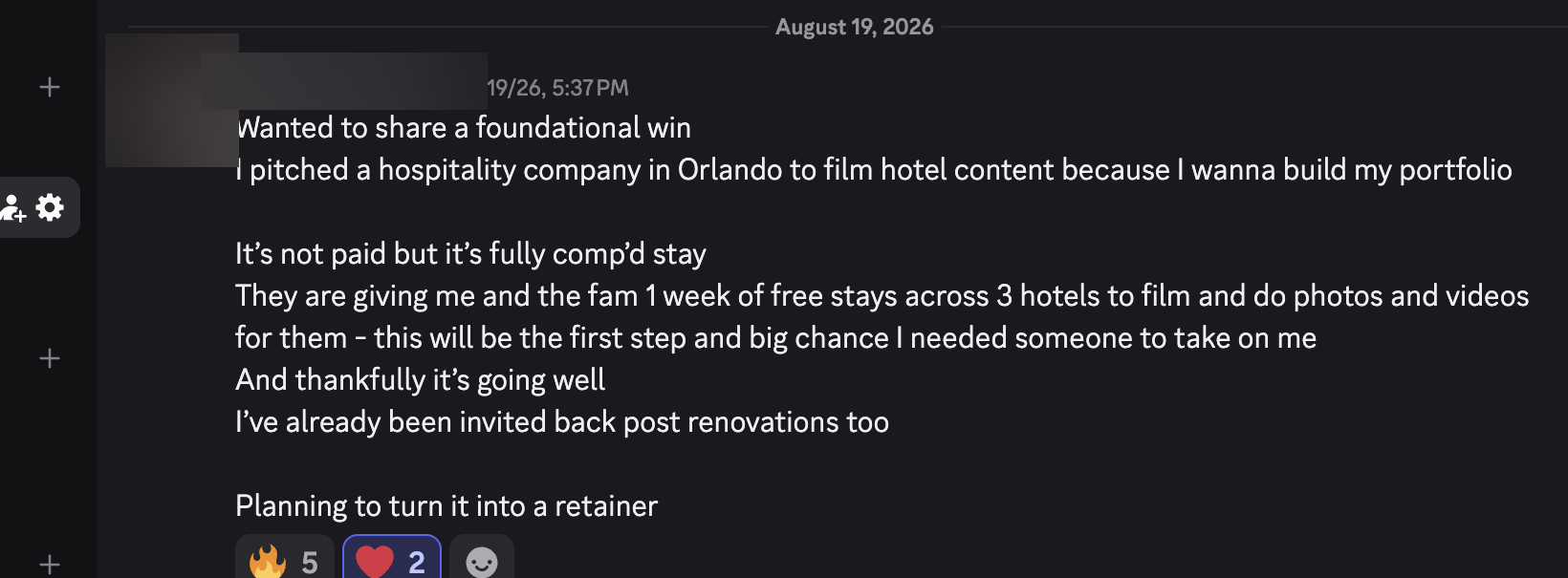 Foundational hospitality win in Orlando