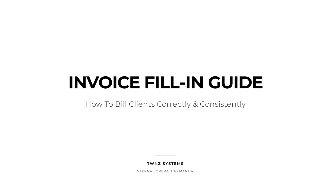 Invoice Guide
