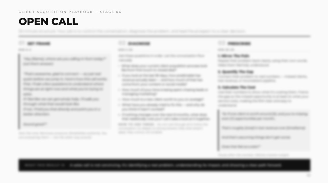 Open Call Framework