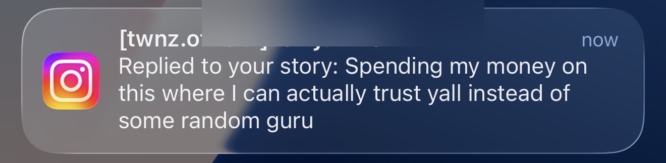 Member on trusting TWNZ Systems